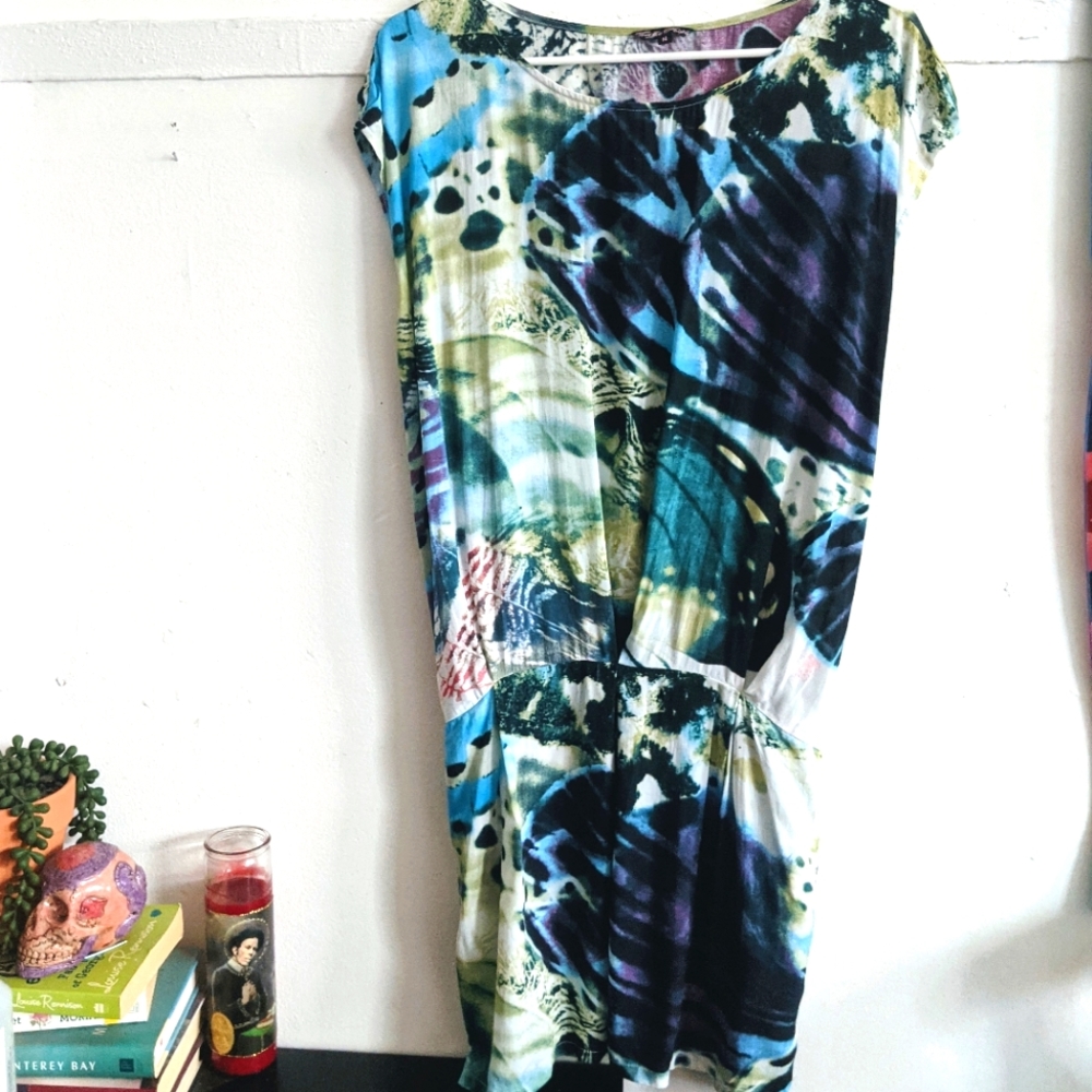 Butterfly Draped Tunic Dress - Traffic People + Revolve